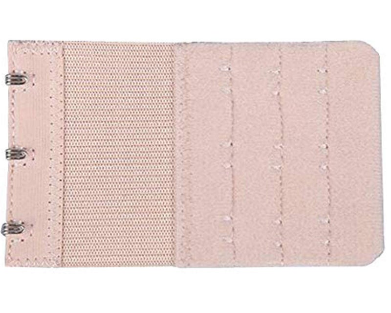 KTOBTEL Bra Extender 3 Hooks 3 Rows Elastic Bra Band Hook Strap Extensions for Women, Pack of 4 (Beige) - Image 5